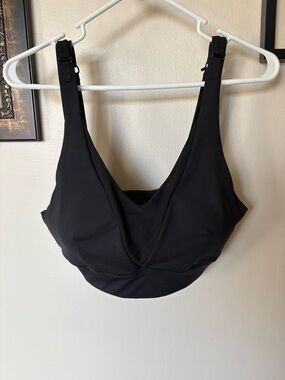 ZYIA Black Nursing & Support Sports Bra with Adjustable Straps